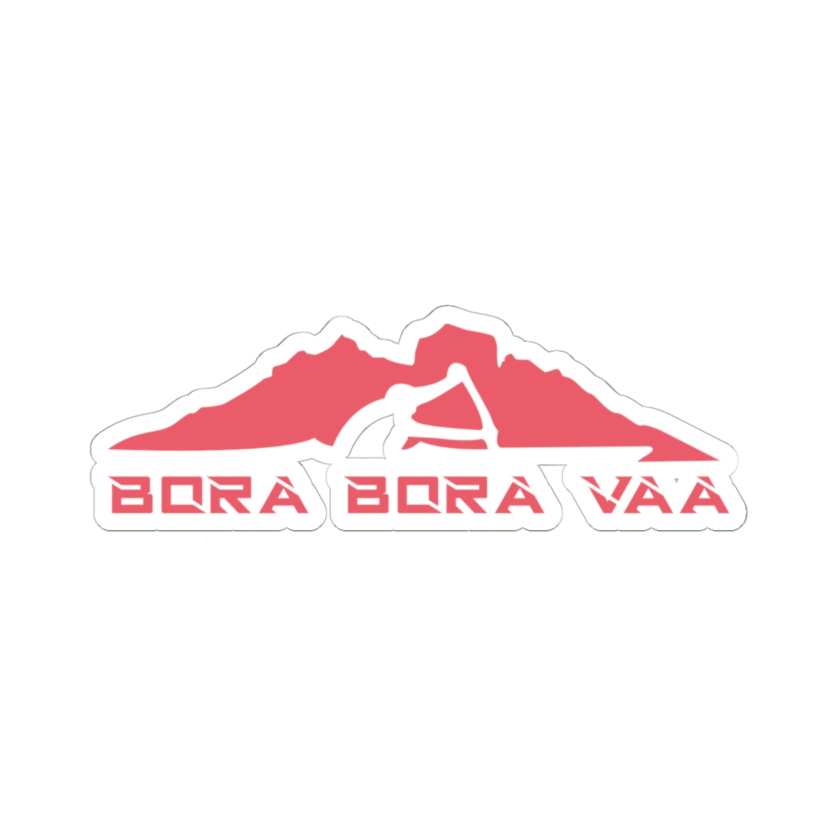 Bora Bora Va'a Sticker — Tropical Surf & Island Vibes Kiss-Cut Decal